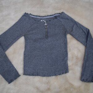 Justice Gray Long Sleeve Shirt Size 7